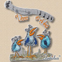 singing birds machine embroidery