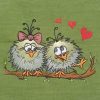 doodle birds in love