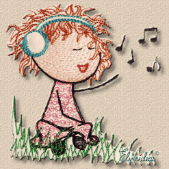 Singing Lilly machine embroidery