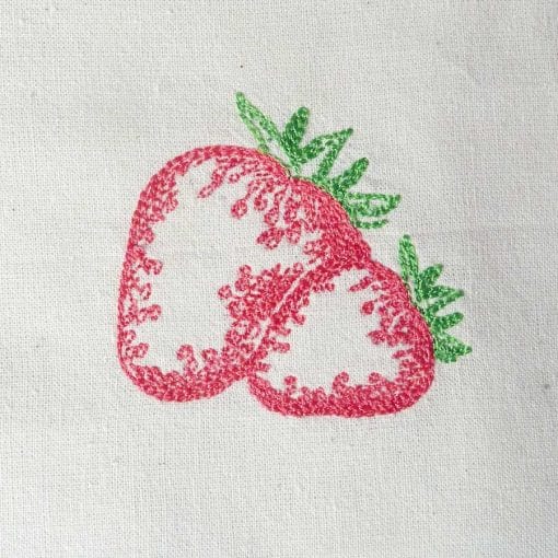 strawberry machine embroidery