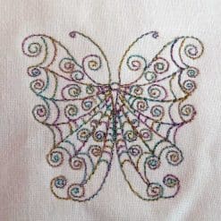 butterfly doodle freebie machine embroidery