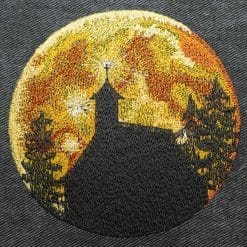 full-moon-chapel machine embroidery