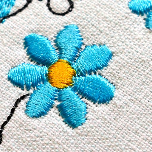 Embroidery design Hippy dog votes for peace - Image 5