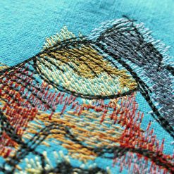 Alternative view of doodled hiking boots