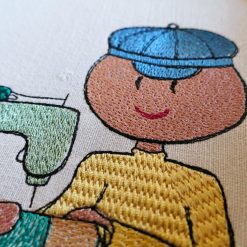 Alternative view of Wolly's sewing machine